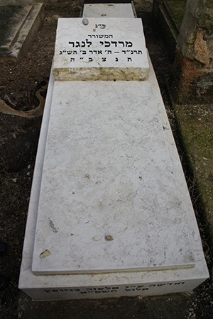 Langer's Grave: photo by Elana Wolff