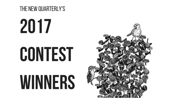 2017 Contest Winners with bird sitting on typewriter letters