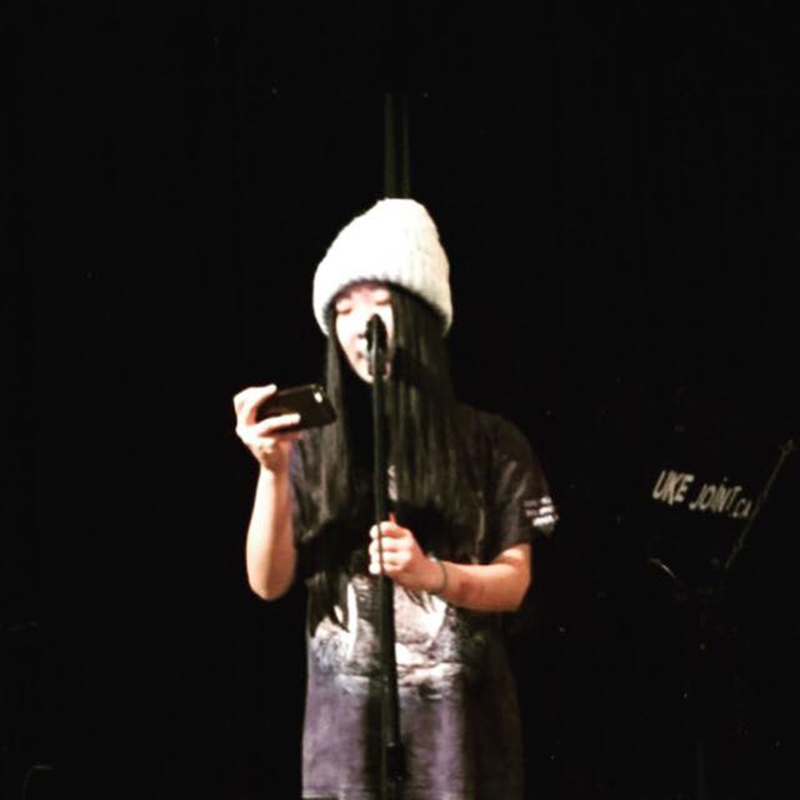 Isabella Wang takes the stage at her first Open Mic