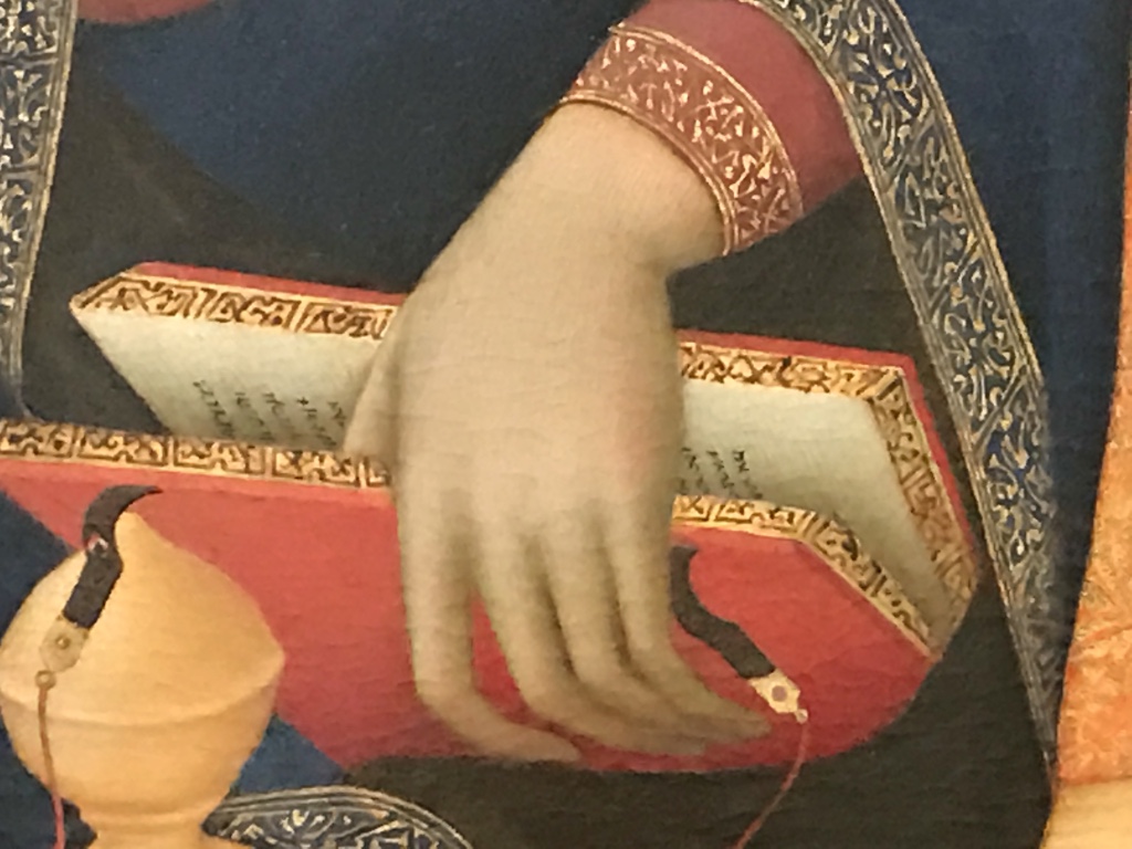 Simone Martini Annunciation Detail
